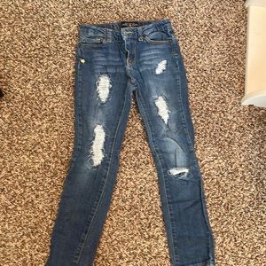 Girl’s Size 8 Lucky Brand ripped jeans